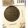 Image 1 : 1249 . 1881H Canada One Cent, F/VF, value $12