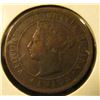 Image 2 : 1253 . 1887 Canada One Cent, VF, value $11