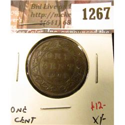 1267 . 1901 Canada One Cent, XF, value $12