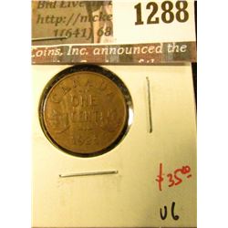 1288 . 1925 Canada One Cent, VG, KEY DATE, value $35