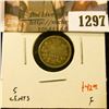 Image 1 : 1297 . 1870 Canada Five Cent Silver, F, value $42