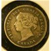 Image 2 : 1308 . 1888 Canada Five Cent Silver, VF, value $38