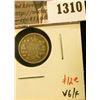 Image 1 : 1310 . 1891 Canada Five Cent Silver, VG/F, value $12