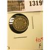Image 1 : 1319 . 1903 Canada Five Cent Silver, F, value $13