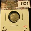 Image 1 : 1323 . 1910 Canada Five Cent Silver, VF, value $14