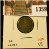 Image 1 : 1359 . 1906 Canada Ten Cents, VG, value $11