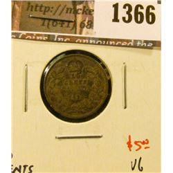 1366 . 1914 Canada Ten Cents, VG, value $5