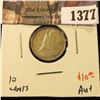 Image 1 : 1377 . 1947 ML Canada Ten Cents, AU+, value $10