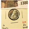 Image 1 : 1380 . 1963 Canada Ten Cents, BU toned, value $5