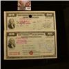 Image 1 : 1387 . $25 & $50 Series E United States War Savings Bonds, both can