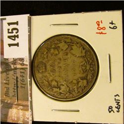 1451 . 1917 Canada 50 Cents, G+, value $8