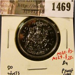 1469 . 1989 Canada 50 Cents, BU, MS65 value $3, MS67 value $25