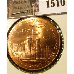 1510 .  Royal Canadian Mint Medal, obverse Ottawa, reverse Wiinipeg