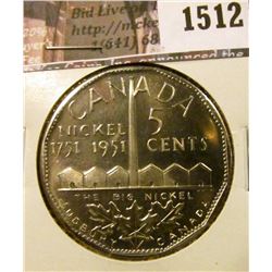1512 . Canada “Big Nickel” Silver Dollar sized medal from Sudbury,