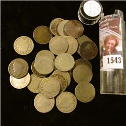 1543 . (30) Circulated Liberty "V" Nickels 1891-1912.