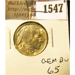 1547 . 1926 P Buffalo Nickel, GEM BU 65.