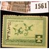 Image 1 : 1561 . 1937 Federal Migratory Waterfowl $1 Stamp, signed. RW # 4.