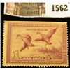 Image 1 : 1562 . 1938 Federal Migratory Waterfowl $1 Stamp, signed. RW # 5.