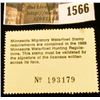Image 2 : 1566 . 1988 Minnesota Migratory Waterfowl $5 Stamp, full tab. Depic