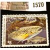 Image 1 : 1570 . 1986 Minnesota Trout Stream $5 Stamp. Mint, NH, Artist signe