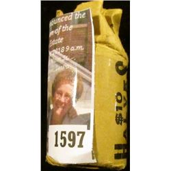 1597 . 1961 D Brilliant Uncirculated Roll of Silver Franklin Half D