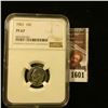 Image 1 : 1601 . 1961 Roosevelt Dime Graded Proof 67 By NGC