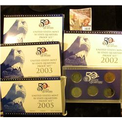 1610 . 2002 S, 2003 S, 2004 S, And 2005 S Proof State  Quarter Sets