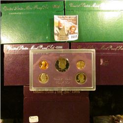1618 . Proof Coin Set Lot Includes 1986 S, 1990 S, 1991 S, 1994 S,