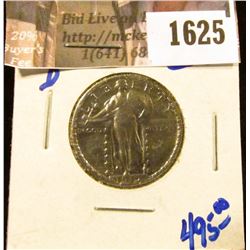 1625 . Key Date 1919-D Standing Liberty Quarter. Lot of shine.