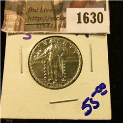 1630 . 1928-S Standing Liberty Quarter, nice and shiny
