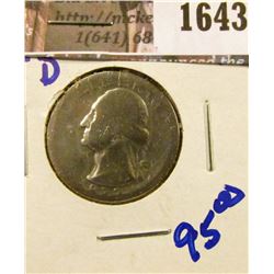 1643 . Key Date 1932-D Washington Quarter