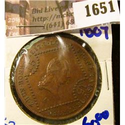 1651 . Austria 15 Kreutzer Coin Dated 1807-A  This Coin Books For $