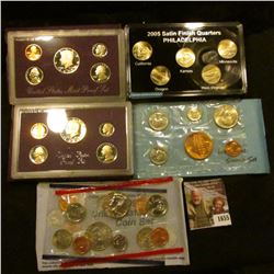 1655 . 1998 Mint Set, 1979 Denver Mint Souvenir Set, 1987 Proof Set