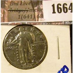 1664 . 1925 P Standing Liberty Quarter