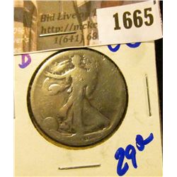 1665 . 1919-D Walking Liberty Half Dollar