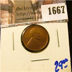 1667 . 1914-S Semi Key Date Wheat Cent