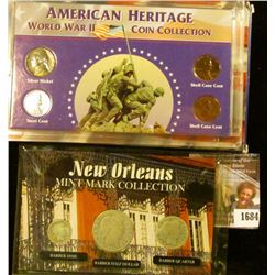 1684 . New Orleans Mint Mark Collection Includes 1908-O Barber Half