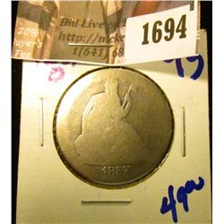 1694 . 1857-O Seated Half Dollar