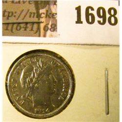 1698 . 1914-D Barber Dimewith Full Liberty Visible