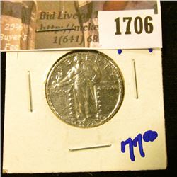 1706 . Show Stopper 1928 Standing Liberty Quarter