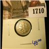 Image 1 : 1710 . Upgrade 1869 Three Cent Nickel With A Rotated Reverse