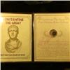 Image 2 : 1721 . Constantine The Great Emperor Of Rome Bronze Coin and Info S