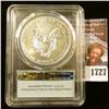 Image 2 : 1727 . 2016 American Silver Eagle Graded MS 70 By PCGS