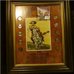 1733 . The Pony Express Mercury Dime and and Info Picture Set