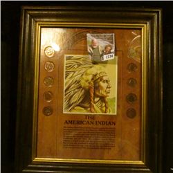 1734 . The American Indian Indian Head Cent Picture Set