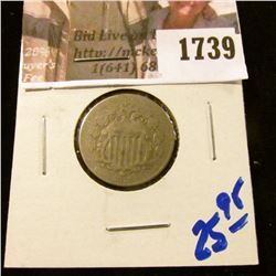 1739 . 1874 Shield Nickel