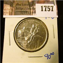 1757 . 1925 Stone Mountain Commemorative Silver Half Dollar.  These