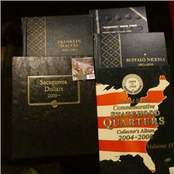1772 . COIN BOOK SET INCLUDES WHITMAN BUFFALO NICKEL BOOK WITH THE