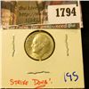 Image 1 : 1794 . 1953-S/S/S Repunched Mint Mark.  The S Is Punched Over The S