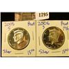 Image 1 : 1795 . 2005-S and 2006-S Silver Proof Kennedy Half Dollars